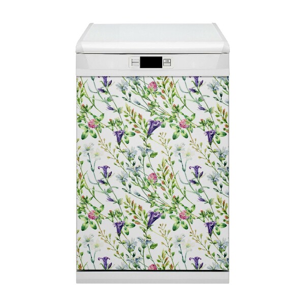 Dishwasher cover magnet Field flowers