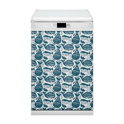 Decorative dishwasher magnet Whales