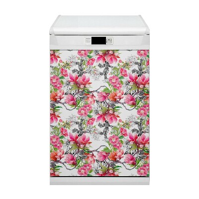 Dishwasher cover Watercolor flowers