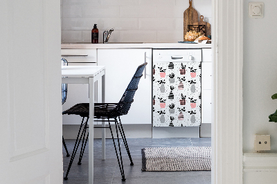 Dishwasher cover Flowers in vases