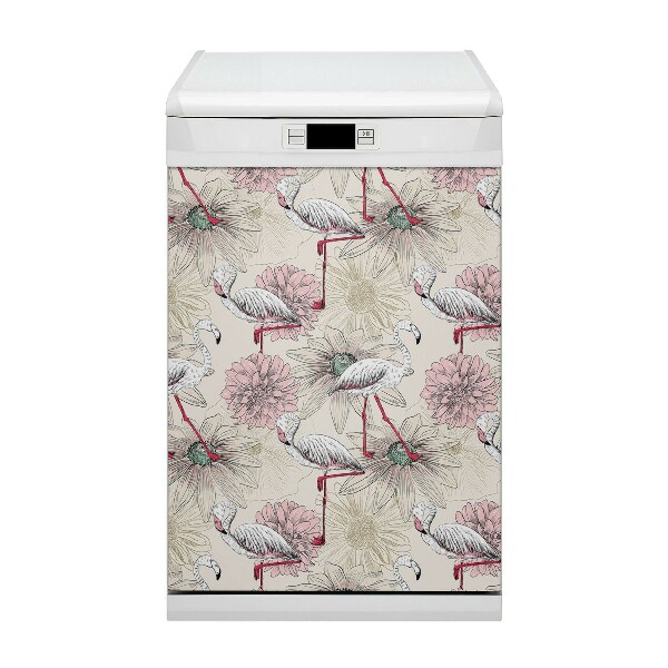 Dishwasher cover Pink Flaming