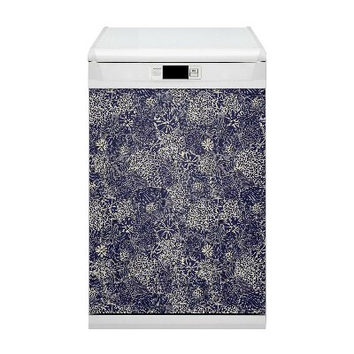 Dishwasher cover Blue pattern