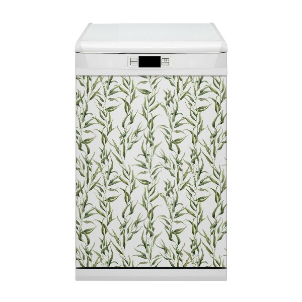 Magnetic dishwasher cover Eucalyptus leaves