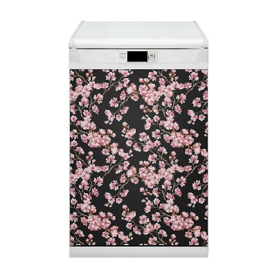 Dishwasher cover magnet Cherry blossoms