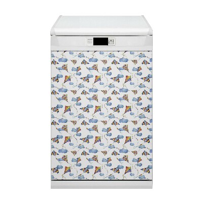 Magnetic dishwasher cover Cloud kites