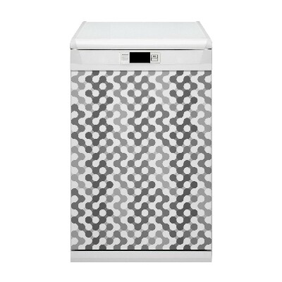 Magnetic dishwasher cover Gray-white wheels