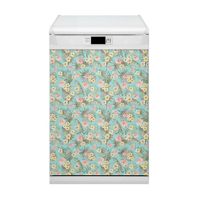 Dishwasher cover Pastel flowers