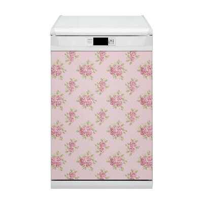 Dishwasher cover Pink bouquet