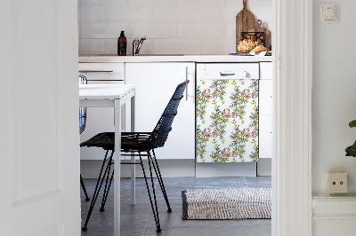 Magnetic dishwasher cover The blooming trees