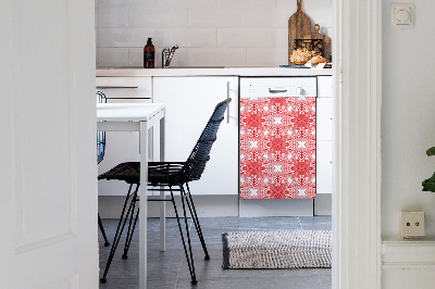 Dishwasher cover Red lace