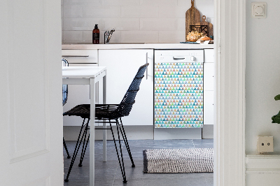 Dishwasher cover Geometric triangles