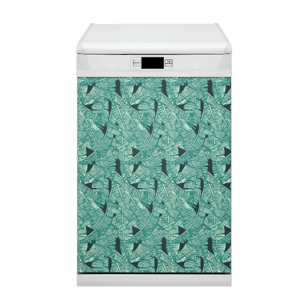 Dishwasher cover Exotic palm trees