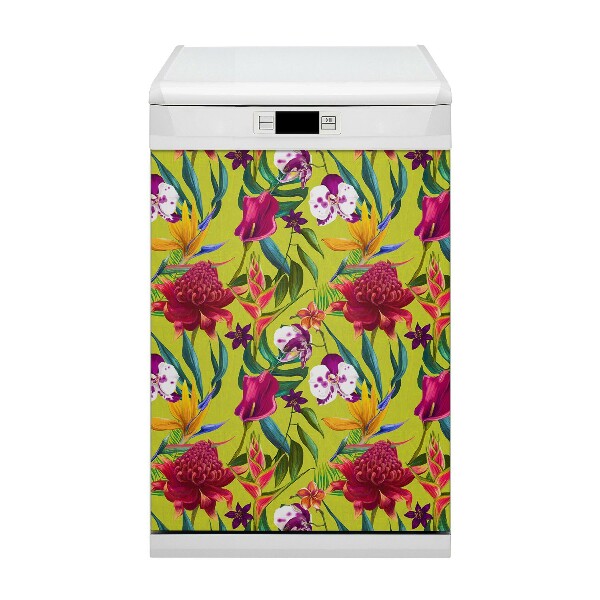 Magnetic dishwasher cover Painted garden