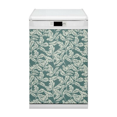 Dishwasher cover Elegant leaf