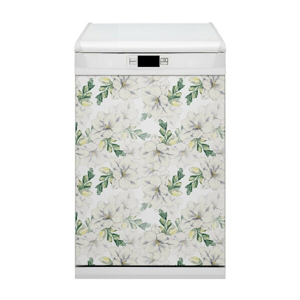 Magnetic dishwasher cover Flowers