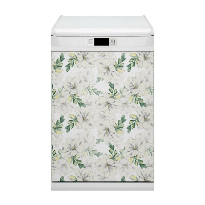 Magnetic dishwasher cover Flowers