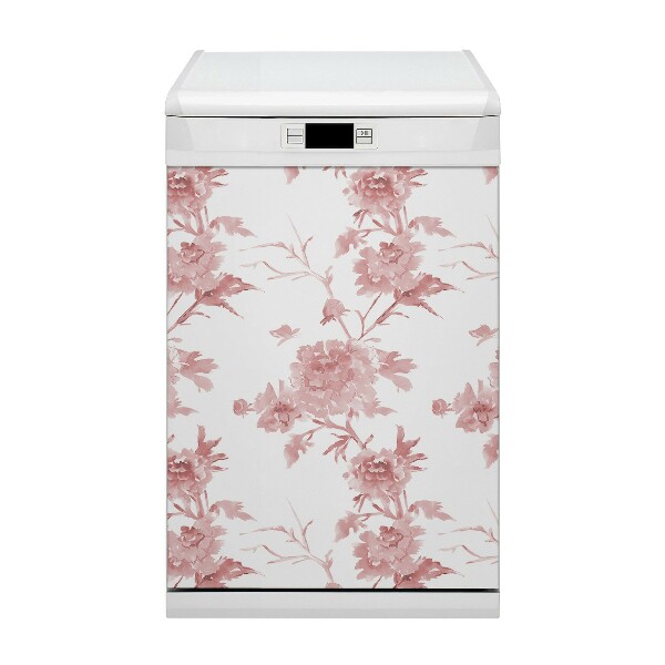 Dishwasher cover Pastel flowers