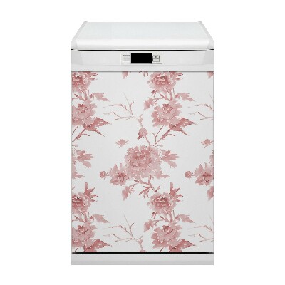 Dishwasher cover Pastel flowers