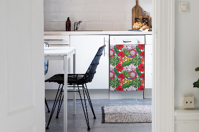 Dishwasher cover Colorful flowers