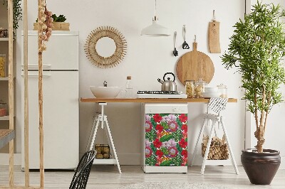 Dishwasher cover Colorful flowers