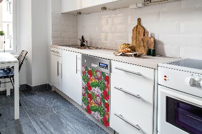 Dishwasher cover Colorful flowers