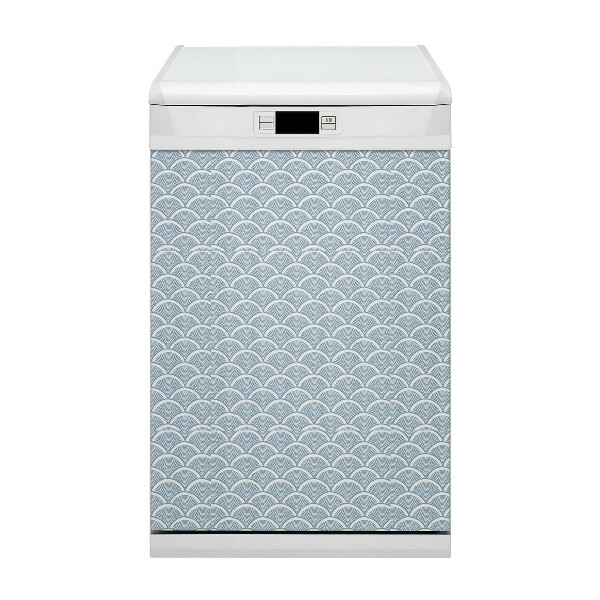 Magnetic dishwasher cover Fish scales pattern