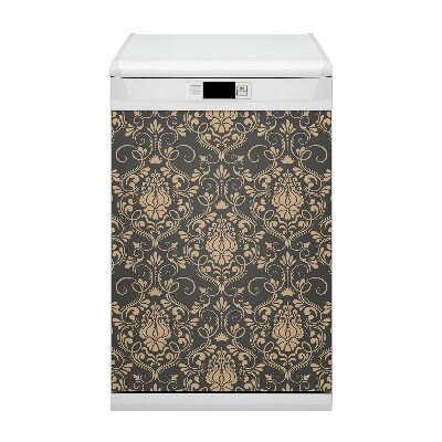 Decorative dishwasher magnet Golden ornament