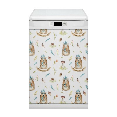 Dishwasher cover magnet Indian bear