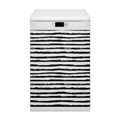 Magnetic dishwasher cover Zebra pattern