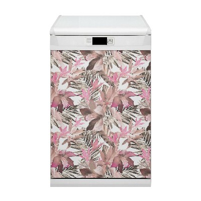 Magnetic dishwasher cover Tropical pink