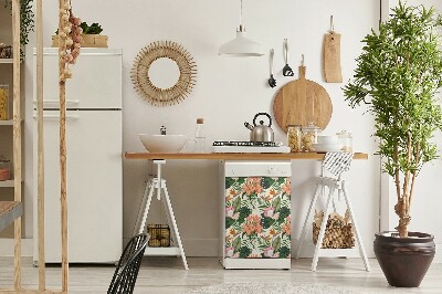 Dishwasher cover Mural flowers