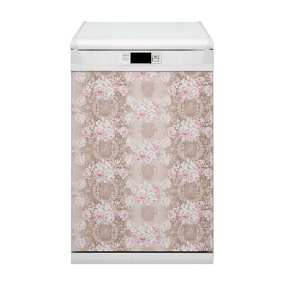 Dishwasher cover magnet White roses