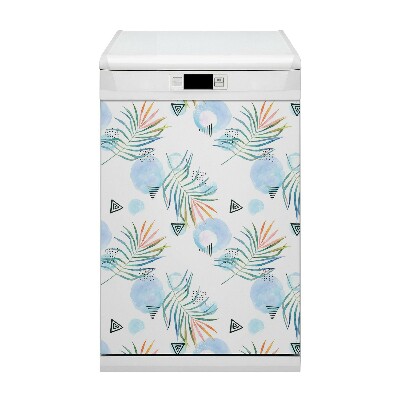 Dishwasher cover Tropical pattern