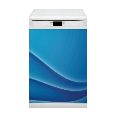 Magnetic dishwasher cover Blue abstraction