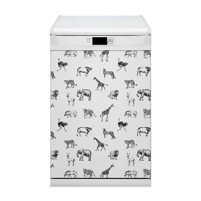 Decorative dishwasher magnet Safari