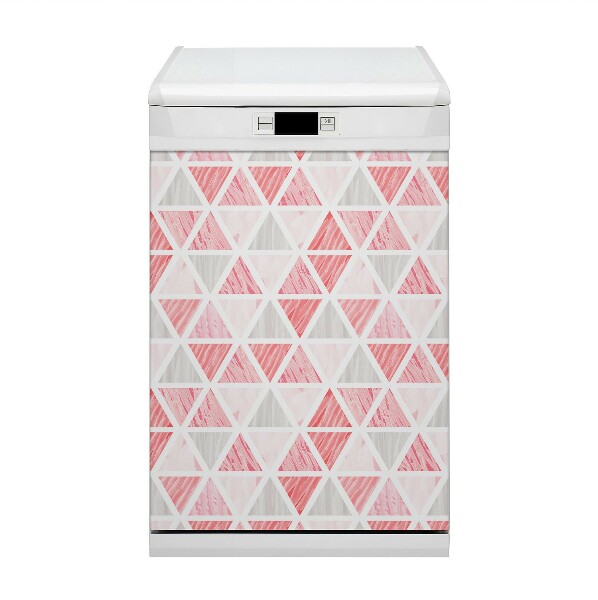 Dishwasher cover Pink triangles