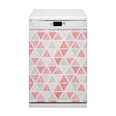 Dishwasher cover Pink triangles