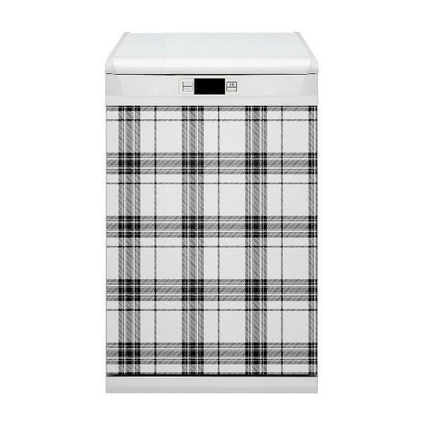 Dishwasher cover magnet Plaid pattern