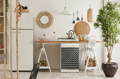 Magnetic dishwasher cover Scandinavian theme