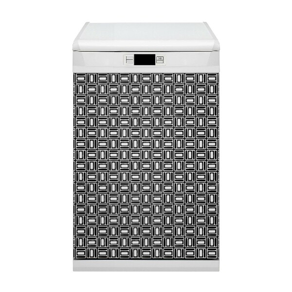 Magnetic dishwasher cover Geometric pattern