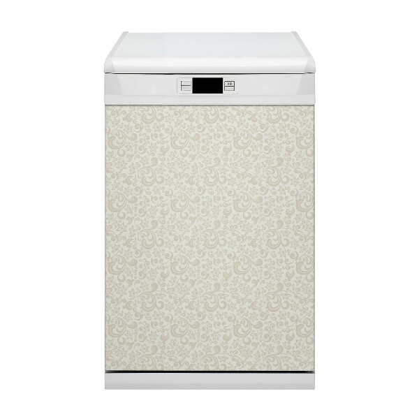 Dishwasher cover magnet Baroque pattern