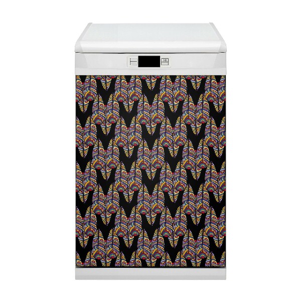 Dishwasher cover Tribal art