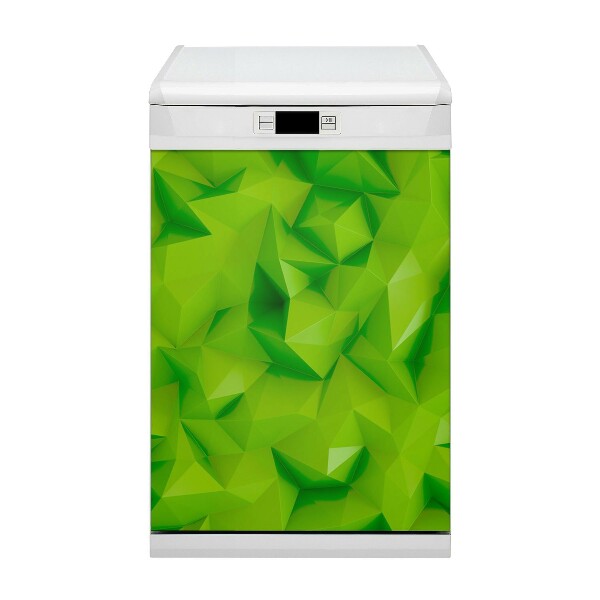 Magnetic dishwasher cover Abstraction green