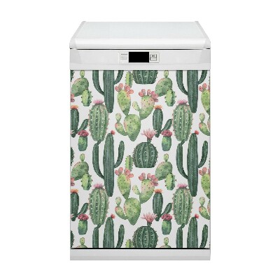 Magnetic dishwasher cover Cacti with spikes