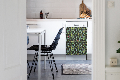 Magnetic dishwasher cover Tiny cacti