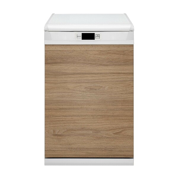 Magnetic dishwasher cover Wood brown boards