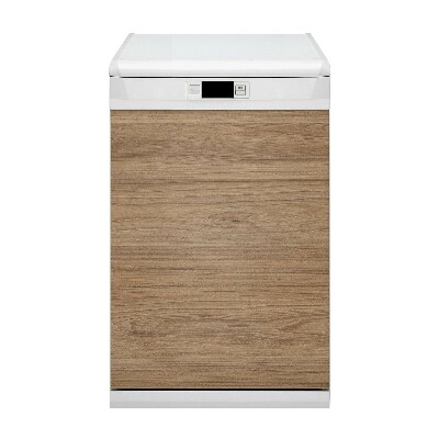 Magnetic dishwasher cover Wood brown boards