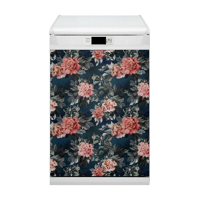 Dishwasher cover Red peonies