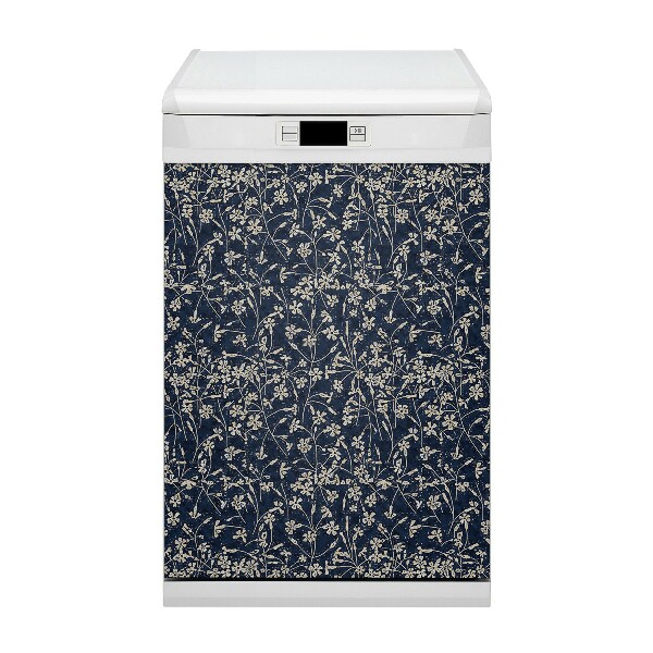 Dishwasher cover magnet Floral pattern