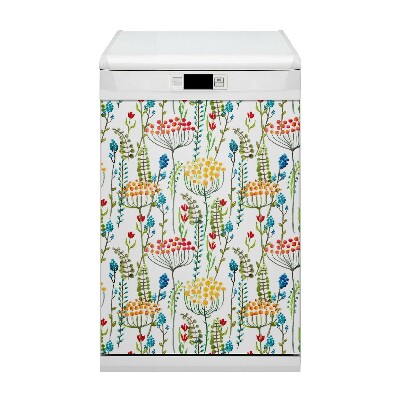 Dishwasher cover magnet Colorful meadow